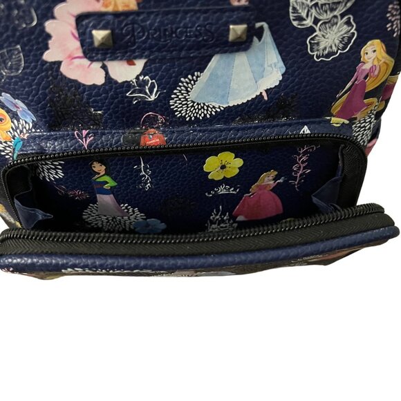 Disney Princesses‎ Mini Faux Leather Backpack Purple Adjustable Straps - Picture 5 of 9